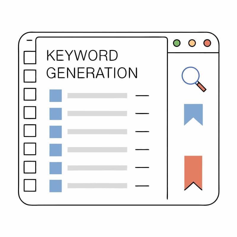 Simple Project Setup and Keyword Generation